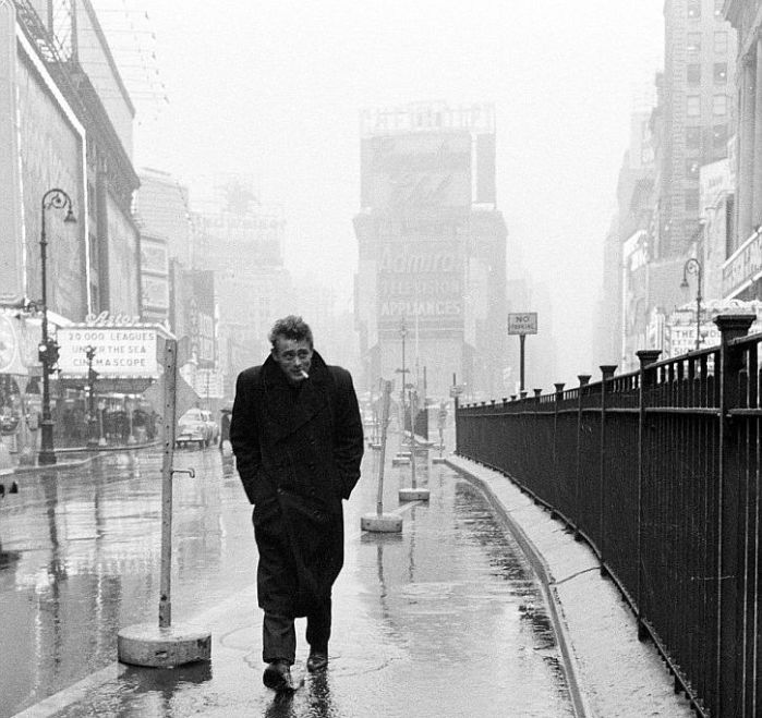 James Dean, Times Square, 1955 by Dennis Stock