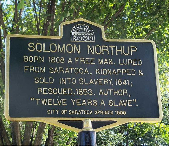 Saratoga Springs honours Solomon Northup in 1999