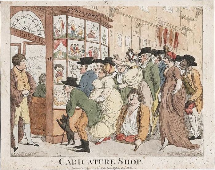 Caricature Shop, Roberts, 1801