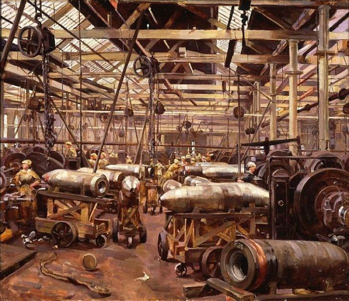 Anna Airy, Shop for Machining 15 Shells, Clydebank, 1918