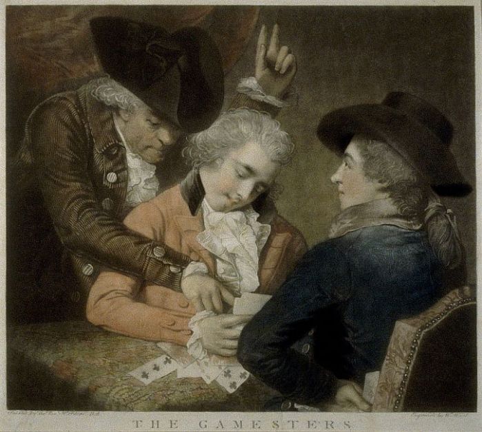 Rev MW Peters, The Gamesters, 1786