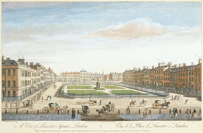 Thomas Bowles, A View of Leicester Square, 1753