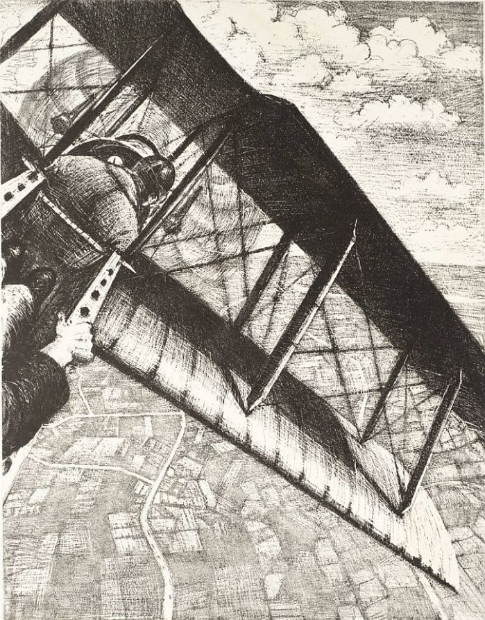 Banking at 4000 Feet 1917 by Christopher Richard Wynne Nevinson 1889-1946