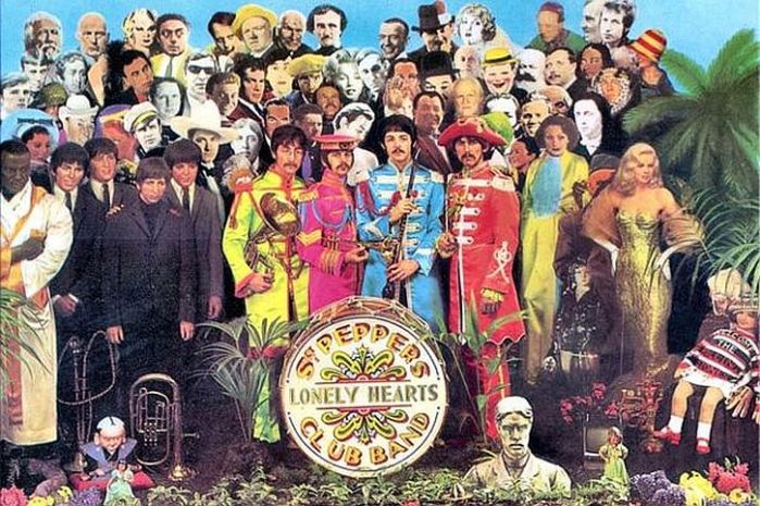 Peter Blake's Sgt Pepper album cover