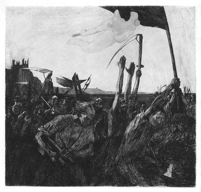 Kathe Kollwitz, Uprising, 1899