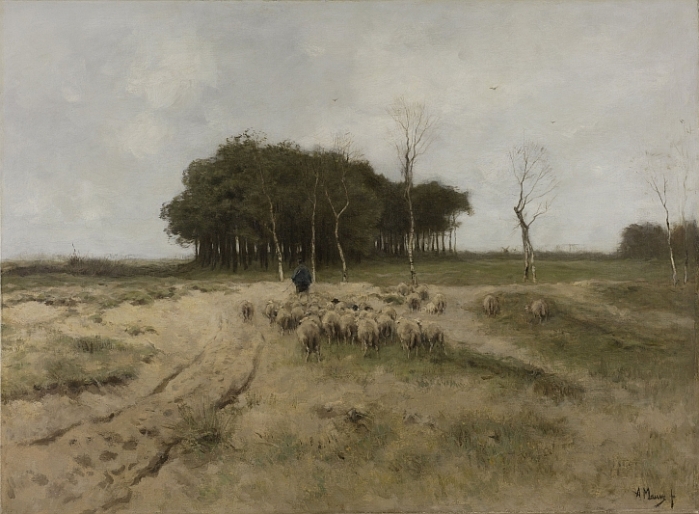 Anton Mauve, On the Heath near Laren, 1887
