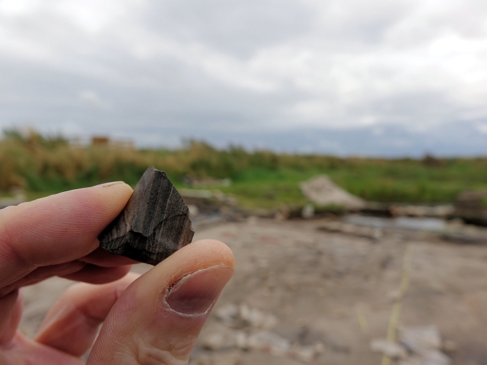  A chert shard found at Lunt Meadows