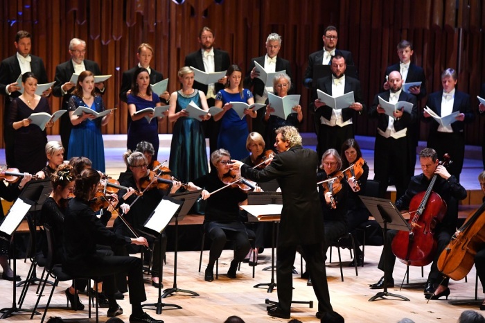 World Premiere of Sir James MacMillan's Stabat mater at the Barbican, commissioned by the Genesis Foundation, performed by The Sixteen and Britten Sinfonia, conducted by Harry Christophers, on Saturday 15 October 2016 Photo by Mark Allan