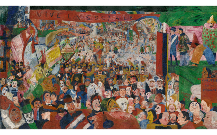 James Ensor, Christ's Entry into Brussels in 1889, 1888
